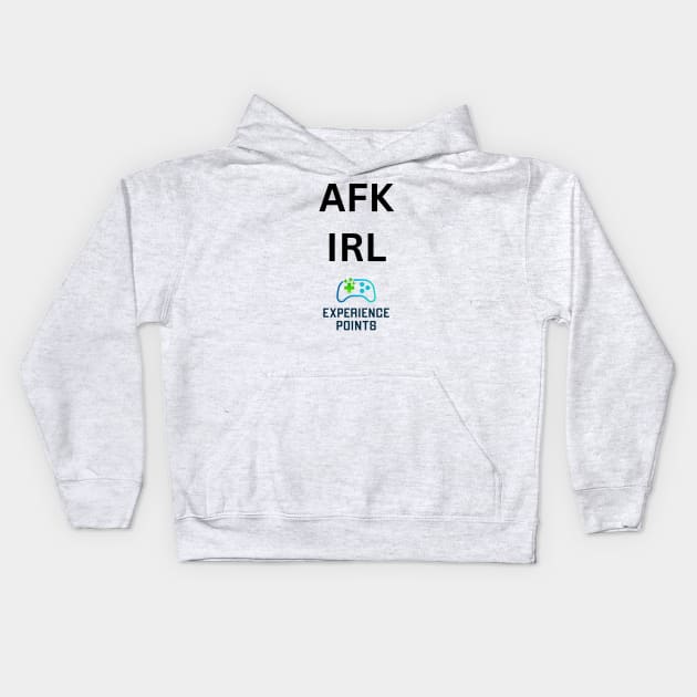 AFK IRL color Experience Points Kids Hoodie by Experience Points